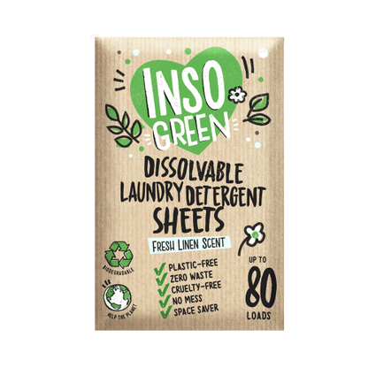 Laundry Detergent Sheets, Single Pack (40 Sheets, 80 Loads