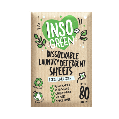Laundry Detergent Sheets, Single Pack (40 Sheets, 80 Loads)
