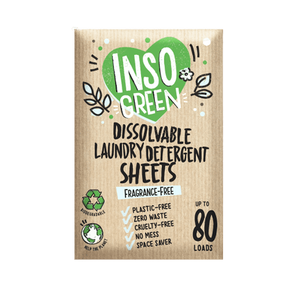 Laundry Detergent Sheets Detergent Fragrance Free Plastic-Free